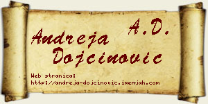Andreja Dojčinović vizit kartica